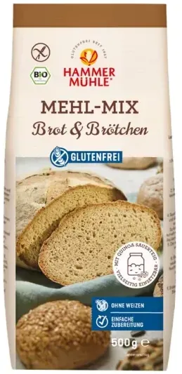 Hammermühle Mehl-Mix Brot & Brötchen glutenfrei bio