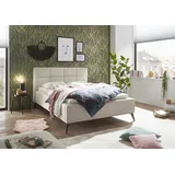 set one by Musterring Polsterbett Cary 140 x 200 cm Stoff Beige