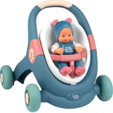 Smoby 3-in-1 Lauflernwagen mit Puppe
