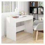 vidaXL Schreibtisch Weiß 101x50x76,5 cm Holzwerkstoff