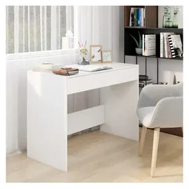 vidaXL Schreibtisch Weiß 101x50x76,5 cm Holzwerkstoff