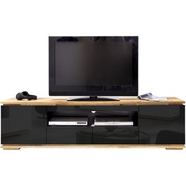 MCA Furniture TV-Lowboard 202 cm schwarz/Asteiche