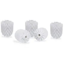 Relaxdays 10 x WC Bürstenkopf weiß 12 mm Weiß