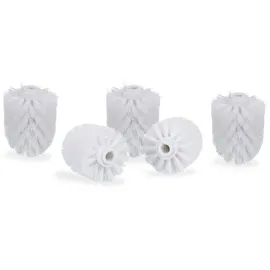 Relaxdays 10 x WC Bürstenkopf weiß 12 mm Weiß