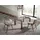 ac angel cerda Ausziehtisch 160 x 75 x 90 cm Walnuss/Transparent