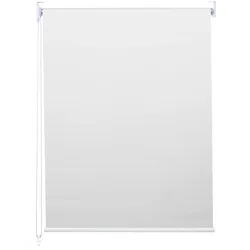 Rollo MCW-D52, Fensterrollo Seitenzugrollo Jalousie, Sonnenschutz Verdunkelung blickdicht 60x160cm ~ weiß