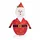 vidaXL Weihnachtsdeko Weihnachtsmann LED Luxus-Stoff 90 cm