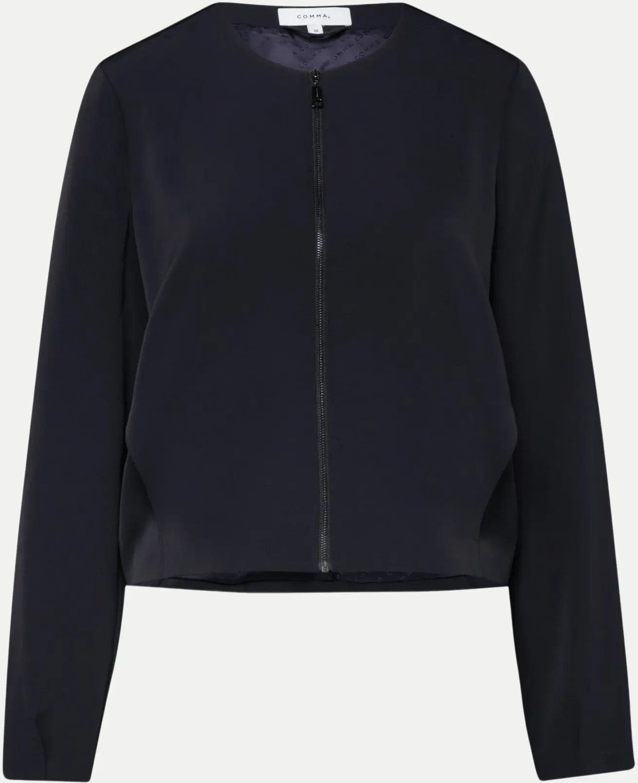 Boxy-Fit Blouson Schwarz 42