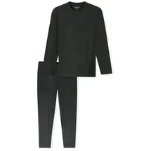 SCHIESSER Pyjama Selected Premium Warming in dunkelgrau-mel. | Gr.: 48