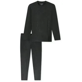 SCHIESSER Pyjama Selected Premium Warming in dunkelgrau-mel. | Gr.: 48