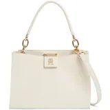 TOMMY HILFIGER Schultertasche TH Her Med Satchel Soft Beige