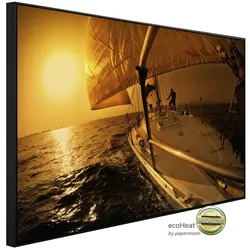 papermoon Infrarotheizung »EcoHeat - Sonnenuntergang Segeln«, Matt-Effekt - bunt