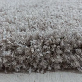 Ayyildiz Fluffy 3500 Hochflorteppich Ø 80 cm beige