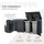 ML-Design Mülltonnenbox für 4 Tonnen 240L 264x80x116,3 cm, Anthrazit, Stahl,