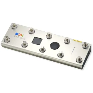 PAINTAUDIO MIDI Captain Foot Controller Multi-Effects Keyboards Synthesizer USB-MIDI Musiksoftware Bias mit Time Engine Funktion Unterstützt alle PC/CC/Note Commander 10 Fuß Schalter