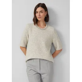 s.Oliver Softer Kurzarm-Pullover aus Wollmix beige 40