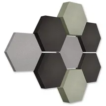 platino24 Akustikpaneel Edition LOFT grau 8 St. Ø 30 cm