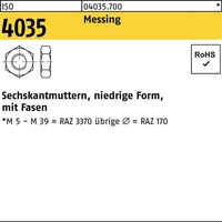 Industrial Quality Supplies Sechskantmutter ISO 4035 M 2,5 x