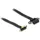 DeLock Riser Karte PCI Express x1 Stecker 90° gewinkelt zu x1 Slot mit Kabel 0.6m Schwarz