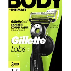 Gillette Labs Body + Intimate Rasierer + 3 Rasierklingen