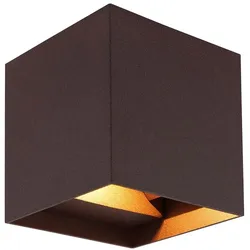 Wandleuchte Wandlampe Gartenleuchte Fassadenlampe verstellbar rostfarben LED