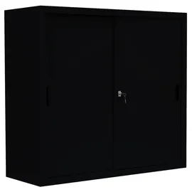 Lüllmann Aktenschrank 109 x 120 x 45 cm Schwarz