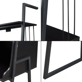 [en.casa] Eckschreibtisch Storfjord Schwarz