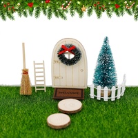 WITGIFT 9 Stück Wichteltür Zubehör Wichtel Zubehör Weihnachten, Wichtelhaus Wichteltür Set Weihnachtswichtel Set, Wichtelzubehör Kinderzimmer Dekoration für weihnachtsdeko DIY Geschenk