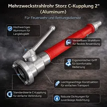 Bradas C Strahlrohr, Kunststoff/alu, C Storz