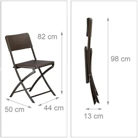 Relaxdays Bastian Set 3-tlg. Braun