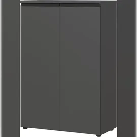 KADIMA DESIGN Stuttgart Aktenschrank 2-türig 3 Ordnerhöhen 0 x 0 x 0 Graphit matt