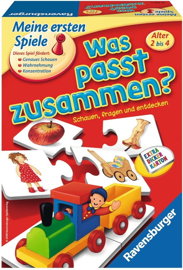 Ravensburger Puzzle Was passt zusammen 240876 Kinder 12 Kartenpaare einfach N...