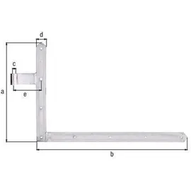 GAH Alberts Torwinkelband 400x600x40x105mm STA galv.verz.d.pass.li.unten 5mm GAH