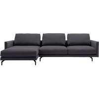 hülsta sofa Ecksofa hs.414 grau|schwarz 280 cm x 91 cm x 172 cm