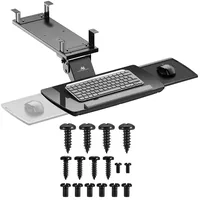 Maclean Brackets Maclean Tastaturablage Untertisch mit Mausablage | Schwarz