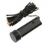 MARELIDA LED Lichterkette 48 bernstein LED 3,5 m Schwarz