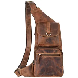 GREENBURRY Vintage Umhängetasche 26 cm Braun