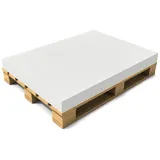 neu.haus Palettenkissen 120 x 80 x 10 cm weiß 1 St.