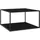vidaXL Glastisch Marmor-Optik schwarz 90 x 50 x 90 cm