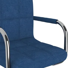 vidaXL Bürostuhl Drehbar Blau