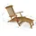 VCM Florentine Sonnenliege 160 x 60 x 90 cm Braun