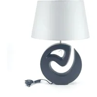 Formano Tischlampe MODERN ART H. 65cm matt schwarz Keramik