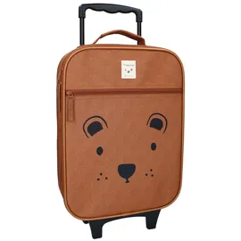 Vadobag Trolley "Kidzroom Current Legend", Kinder, Gr. B/H/T: 32cm x 42cm x 11cm, braun, Polyester, bedruckt, Koffer, mit niedlichem Bären-Gesicht