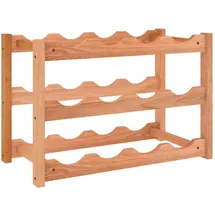 vidaXL Weinregal 12 Flaschen 100 x 30 x 90 cm Nussbaum