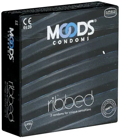«Ribbed Condoms» gerippte Kondome für mehr Vergnügen (3 Kondome)