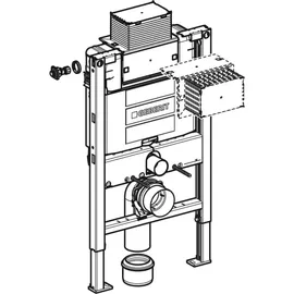 Geberit Duofix Element für Wand-WC, 82cm, mit Omega UP-Spülkasten 12cm