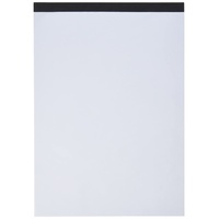 Landré Notiz-Block ohne Deckblatt A4 blanko, 50 Blatt, schwarz, 10 Stück