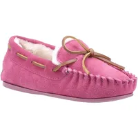 Hush Puppies - Kinder Hausschuhe "Addison", Wildleder FS8576 (32 EU) (Pink) - 32