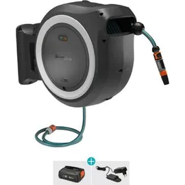 Gardena PowerRoll Akku-Schlauchbox XXL weiß inkl. Akku + Ladegerät 18647-20