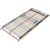 Sleepneo Lattenrost, Braun, Holz, Teilmassiv,Buche, Birke, 120x200 cm, Hergestellt in Deutschland, bewegliche Leistenlagerung, Federholzleisten verleimt, Federleisten mit Triokappen, individuelle Liegehärteeinstellung, Mittelgurt, verstellbar, Schlafzimmer, Lattenroste